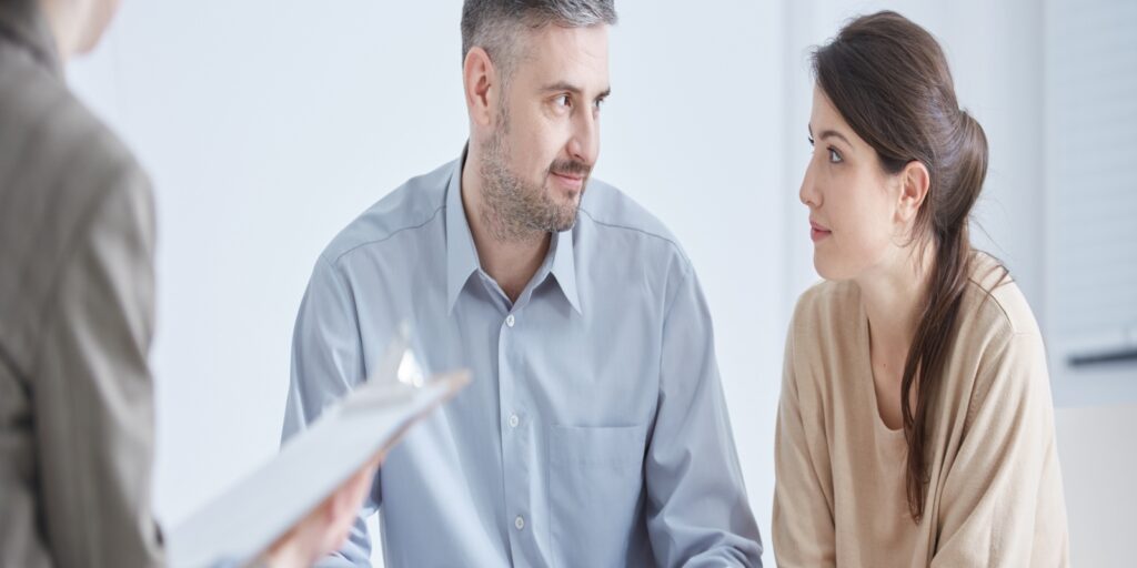 happy divorced couple receiving social security benefits