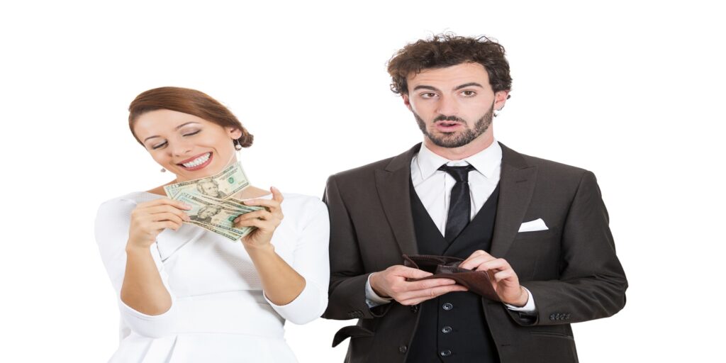 Wife receiving higher benefits than husband from divorce