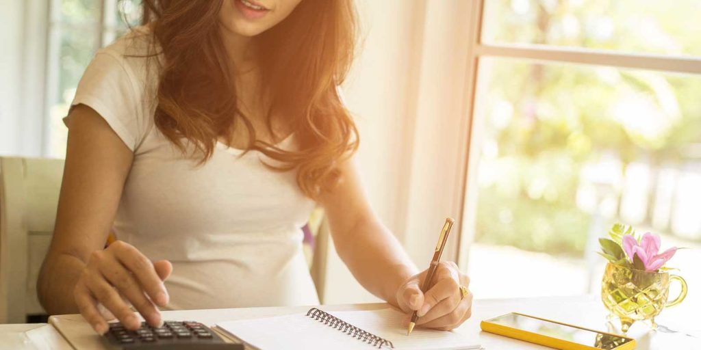 Woman realizing the financial upsides of divorce