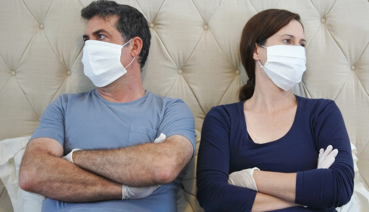 Divorced couple forced to stay at home during the pandemic