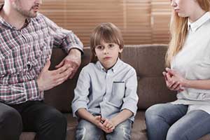 Child in the middle of a Maryland divorce mediation