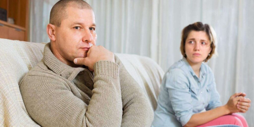 ordinary man against unhappy woman