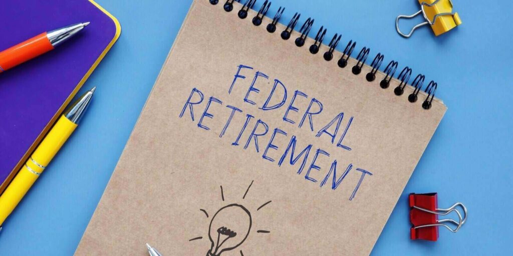federal retirement phrase on the piece of paper
