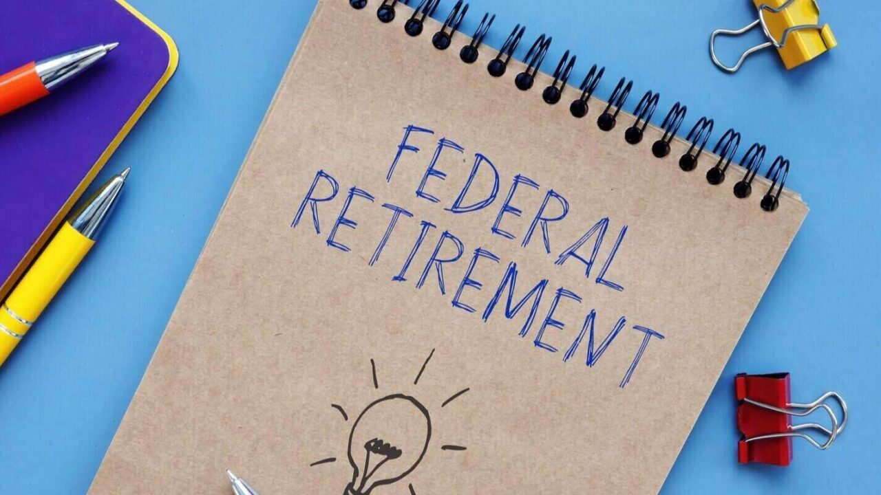 federal retirement phrase on the piece of paper