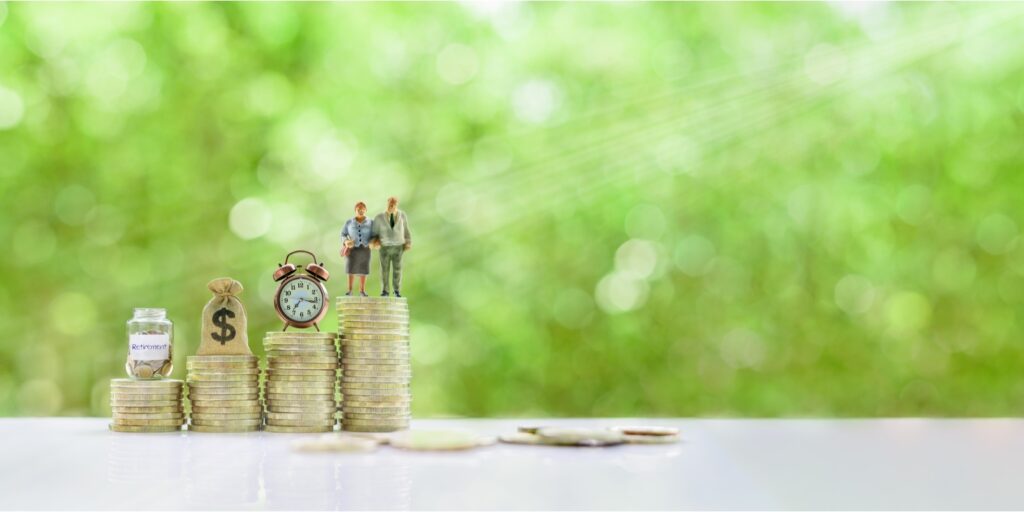retirement and pension fund concept