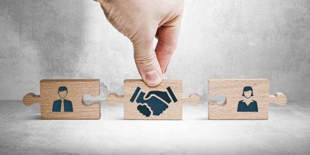 woman and a man and mediation