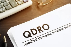 qdro written on concept