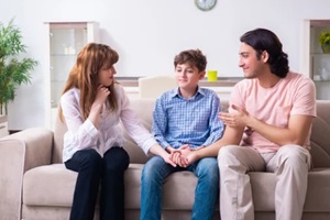 family conflict with husband and wife and child