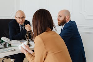 Lawyer Explaining Legal Rights of Men and Women in Divorce