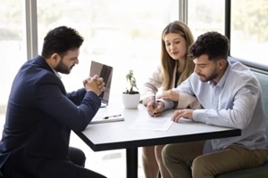 couple agreed on contract terms and conditions, signing legal document