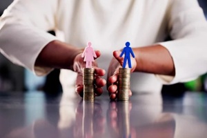 lawyer helps an african american woman navigate divorce