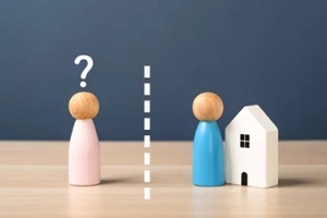 unfair division of property in a divorce in which the husband retains the property