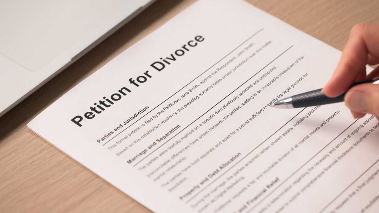 Person Filling Divorce Petition Alone Without Telling Spouse
